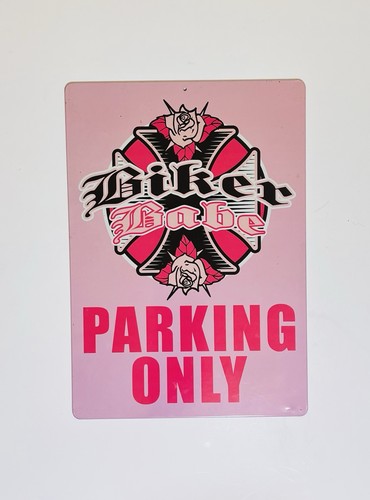 Biker babe parking only - babe, metal