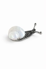 Broche argenté forme - argenté, en