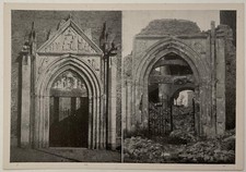 RSI RAVENNA DANNI SUBITI DAI BOMBARDAMENTI USA 1944 CARTOLINA DI PROPAGANDA