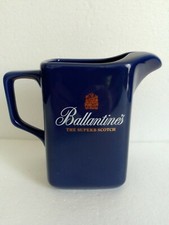 JUR Caraffa ceramica blu pubblicitaria Ballantine' s whisky vintage