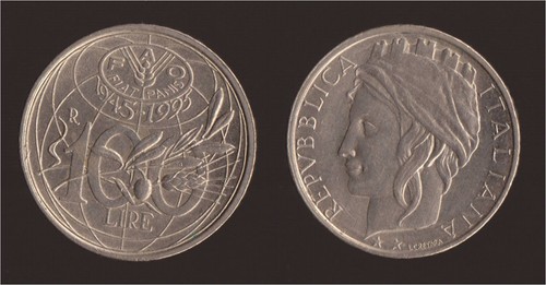 100 lire 1995 - anni, fao