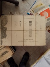 VINTAGE CARTINA GEOGRAFICA