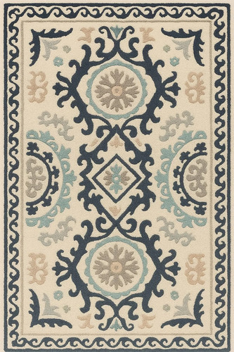 Elegante tappeto trapuntato - , a