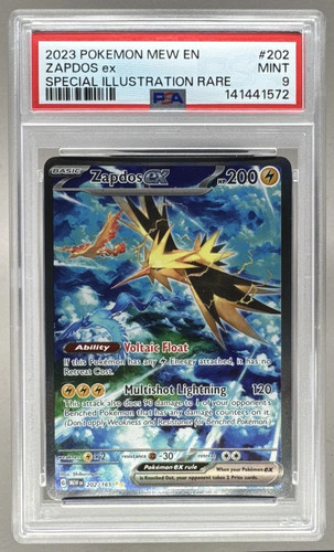 Pokemon card zapdos 202 - zapdos, ex
