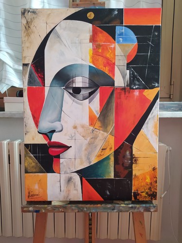 Quadro dipinto mano astratto - quadro,