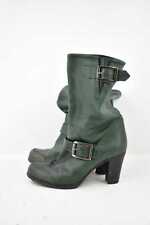 Stivaletto Donna Fornarina In Vera Pelle Verdi N.37