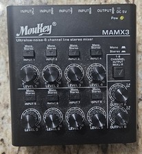 Moukey MAMX3 Mixer Stereo Nero