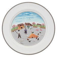 Villeroy & Boch Design Naif Piatto Da Tavola Cortile Di Galline 27 Cm