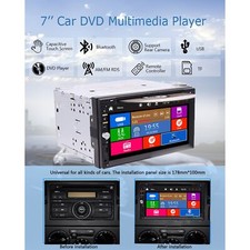 Autoradio 7 " 2 DIN DVD CD 1080p Video lettore Bluetooth Touch Screen Radio