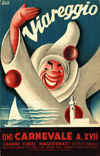 VIAREGGIO CARNEVALE 1939 - BONETTI Uberto - VG + Annullo - SP295