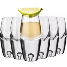 Krosno Legend Bicchieri da tequila vodka shot | Set 6 | 80 ml | Fatto a mano
