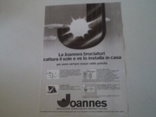 advertising Pubblicità 1979 BRUCIATORI JOANNES - TORINO