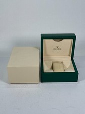 Cassa scatola orologio VINTAGE ORIGINALE ROLEX 39137.04 pelle onda verde 2505...