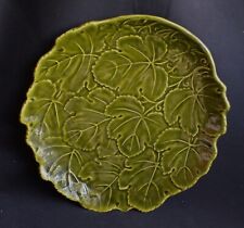 GRANDE PIATTO CERAMICA CENTROTAVOLA O DA APPENDERE diam.31 FOGLIE EPOCA '900