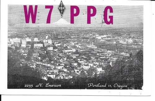 Scheda radio qsl 1951 - scheda,