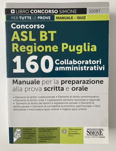 Libro concorso asl bt -  libro,
