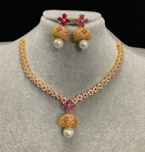 Set gioielli con zirconi - gioielli,
