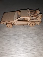 Delorean Dmc12 in Legno 3D - Modellino Ritorno Al Futuro, Back To The Future