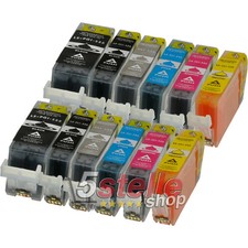 KIT 12 CARTUCCE PER CANON PIXMA MG6150 MG6250 MG8150 MG8250