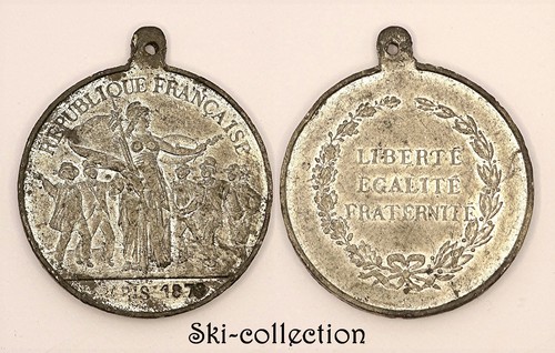 Medaglia repubblica francese - medaglia,