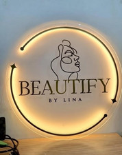 Insegna parete aureola led - insegna,