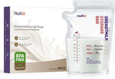 50 Pezzi Sacchetti Latte Materno, 250Ml Contenitori Latte Materno Sterili, Conte