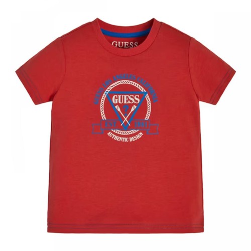 Shirt guess stampa triangolo - t-shirt,