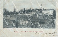 bc78 cartolina mazze' villa torretta torino piemonte 1902
