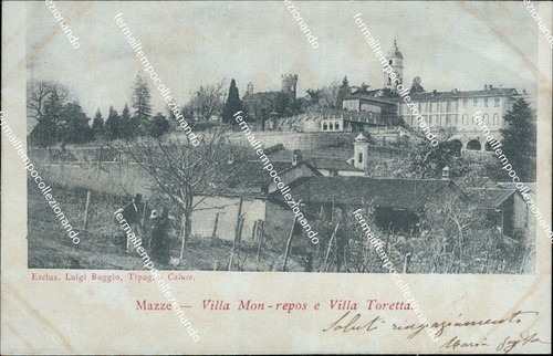 Bc78 cartolina mazze villa - cartolina,