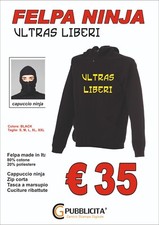 Felpa ninja stadio scritta - felpa,