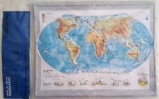 Carta geografica in rilievo Geoplastic 1967 - vintage, imballo originale