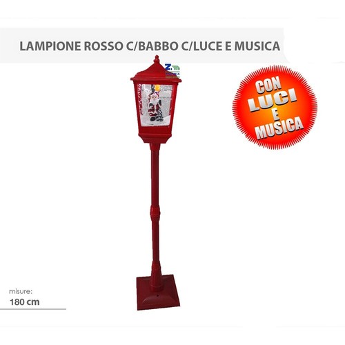 Lampione natalizio rosso - natalizio,