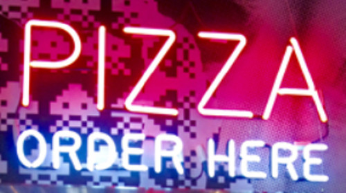 Lampada insegna neon - neon, pizza