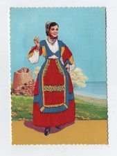 NUORO COSTUMI SARDI DESULO RICAMATA VIAGGIATA ANNO 1969 FG