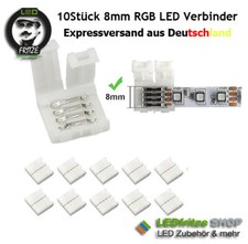 10 pezzi connettore LED RGB connettore clip connettore rapido adattatore striscia per 8 mm