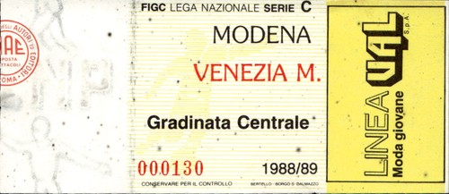 Biglietto ticket stadio - biglietto,