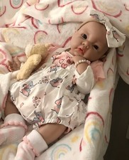Bambola neonato in silicone completo 18" neonata bambina floppy morbida squishy 5 libbre neonato