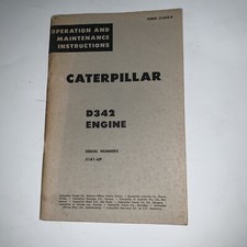 Caterpillar D342 Engine Manual