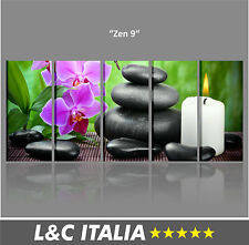 Zen 9 QUADRI MODERNI QUADRO ARREDO CENTRO BENESSERE SPA STAMPA TELA STONE PIETRE