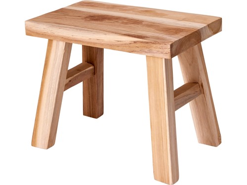 Sgabello legno teak 31x19x25cm - sgabello,