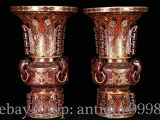 Coppia vasi bottiglia bue