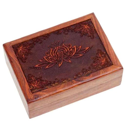 Scatola legno porta - porta, tarocchi