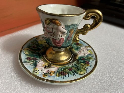 Set piattini tazza capodimonte - set,