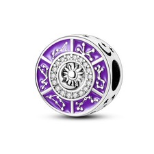 Charm MULA originale Moon Star Zodiac fai da te AAA CZ per bracciale argento sterling 925