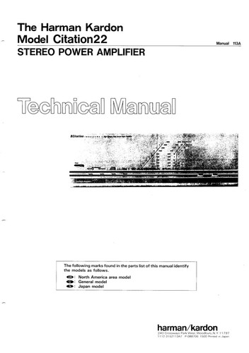 Manuale servizio per harman - di,