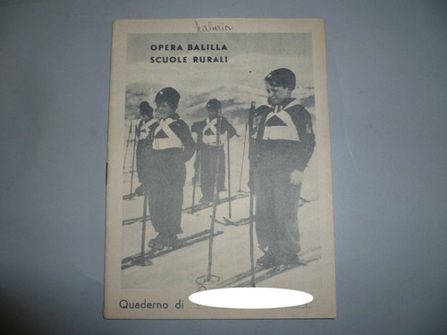 Vecchio quaderno opera - quaderno, balilla