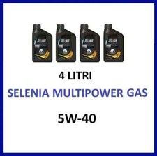 4 LITRI OLIO MOTORE SELENIA MULTIPOWER GAS 5W-40 mopar ACEA C3 API SM (4 L)