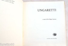 Ungaretti prima edizione Nuova Accademia 1964 - no disco