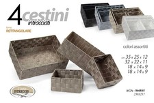 Cestini ceste rettangolari - cestini,