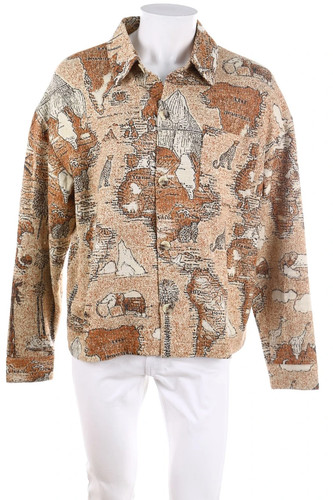 Giacca zara fantasia marrone - giacca,